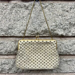 Antique Elegant Gold Evening Clutch Tons of Diamonds style